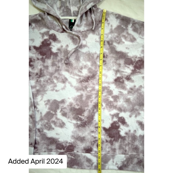 NWT 2LIV Wine Purple Tie Dye Hoodie - Picture 14 of 14